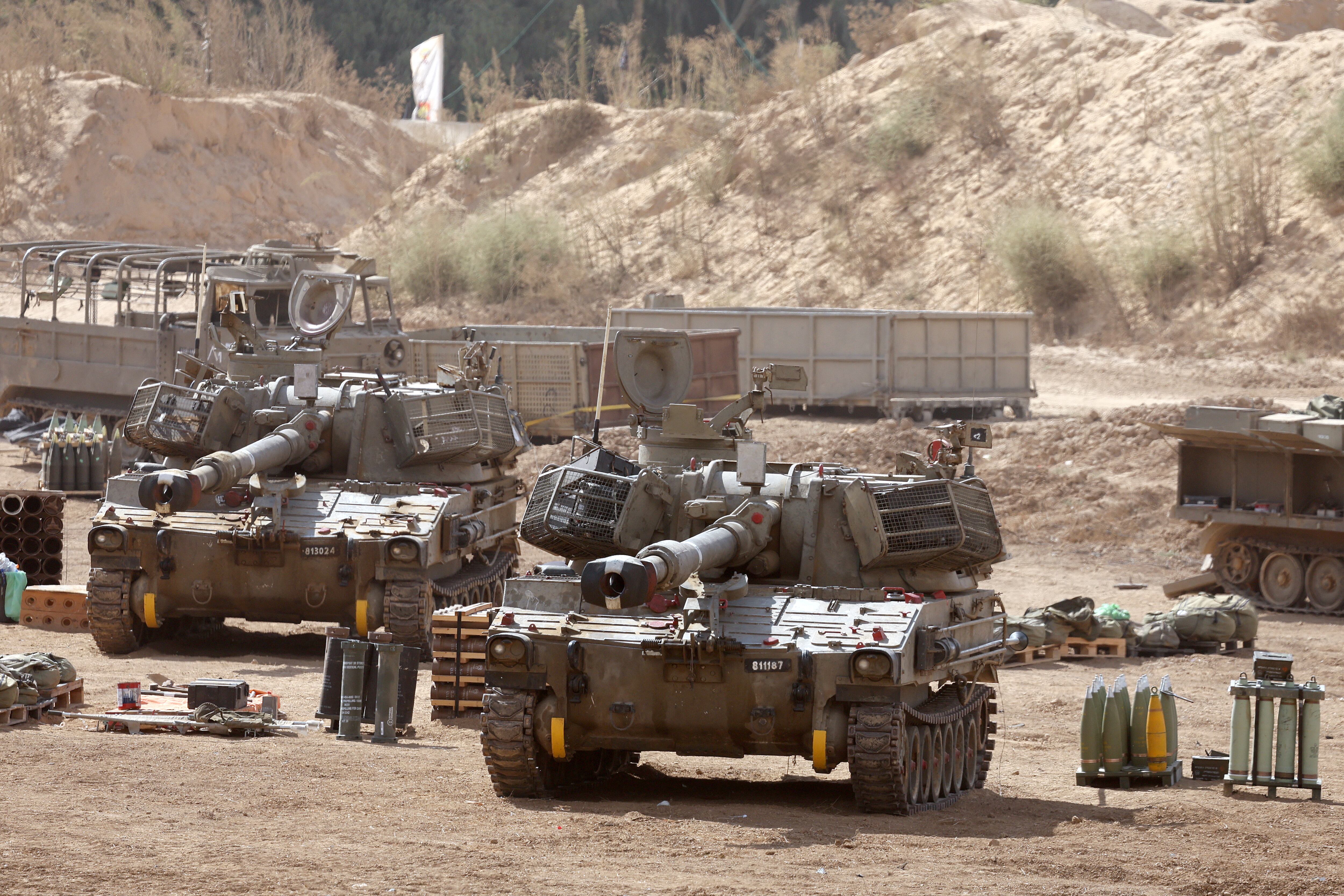 Ejército israelí reforzará con tropas todas las fronteras durante el año nuevo judío. (Photo by Jack GUEZ / AFP)