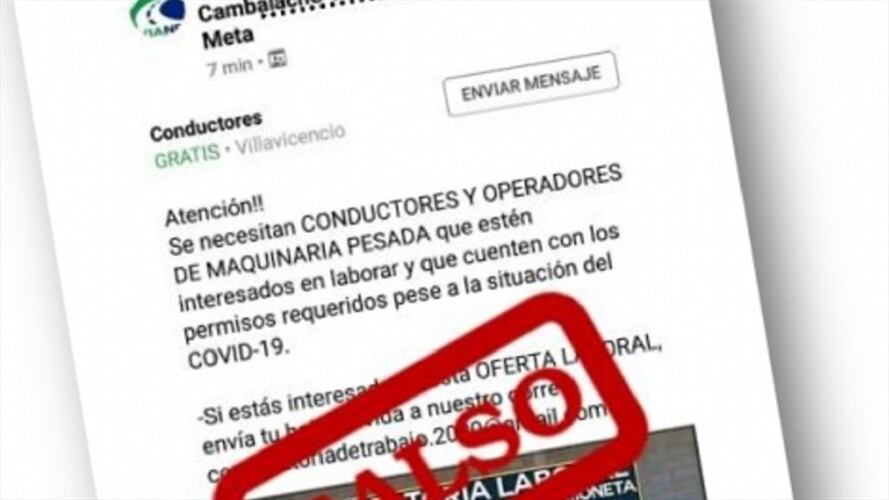 La compañía recordó que no utiliza intermediarios para los procesos de contratación y que en caso de requerirse estos no tienen ningún costo . Foto: Cortesía Coviandes