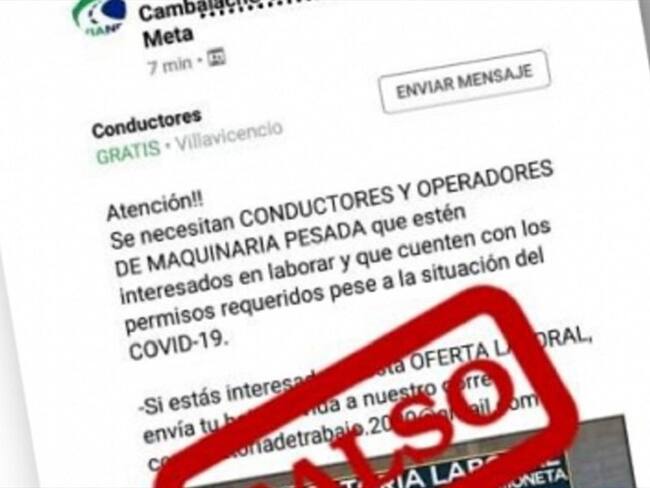 La compañía recordó que no utiliza intermediarios para los procesos de contratación y que en caso de requerirse estos no tienen ningún costo . Foto: Cortesía Coviandes