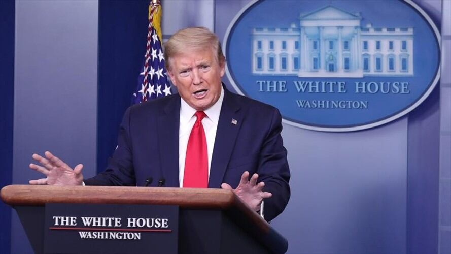 "Son personas muy buenas": Donald Trump defiende a manifestantes en Michigan. Foto: Agencia EFE