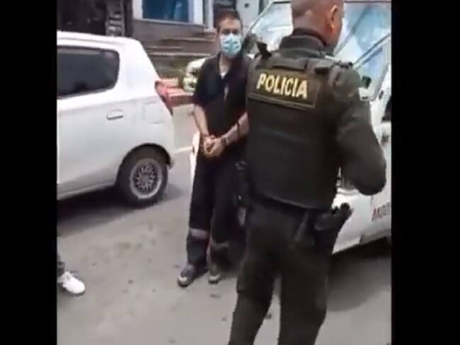 Conductor de ambulancia responde por polémico video. Foto: Cortesía para Melissa Múnera.