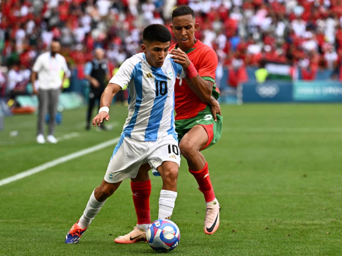 Argentina cayó en su debut en los Juegos Olímpicos de París, perdió 2-1 ante Marruecos
