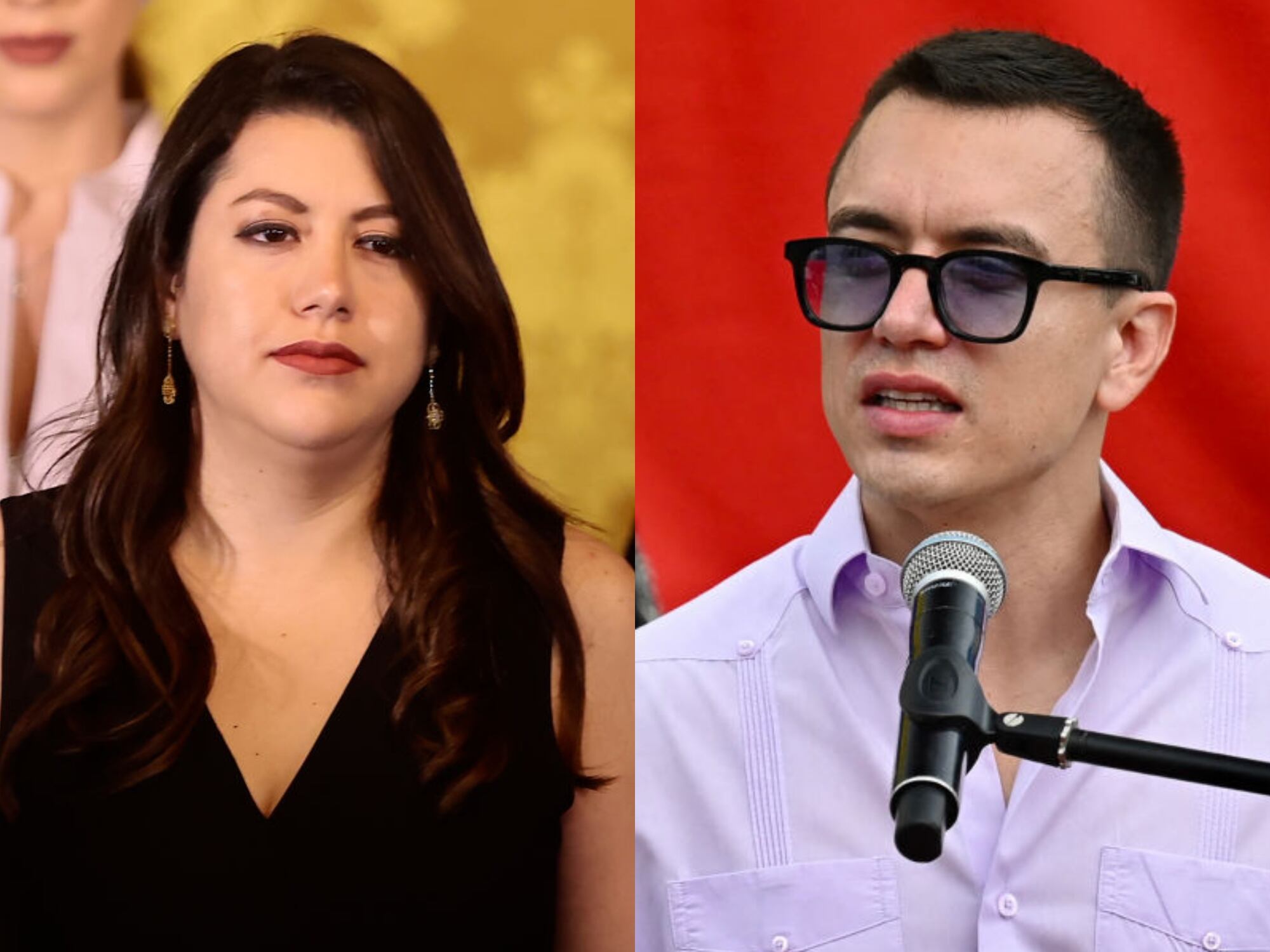 Andrea Arrobo y Daniel Noboa. I Fotos. Getty Images.