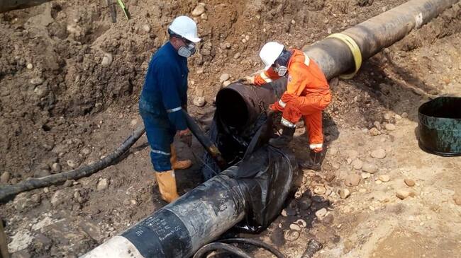 Cenit activó el plan de contingencia en los oleoductos Caño Limón-Coveñas y Bicentenario para atender las emergencias ocasionadas por siete atentados. Foto: Cortesía