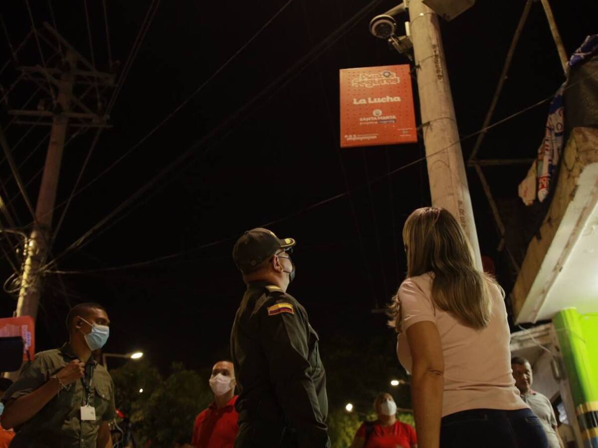 Ante inseguridad en Santa Marta, se instalaron ‘Puntos seguros’, en zonas criticas
