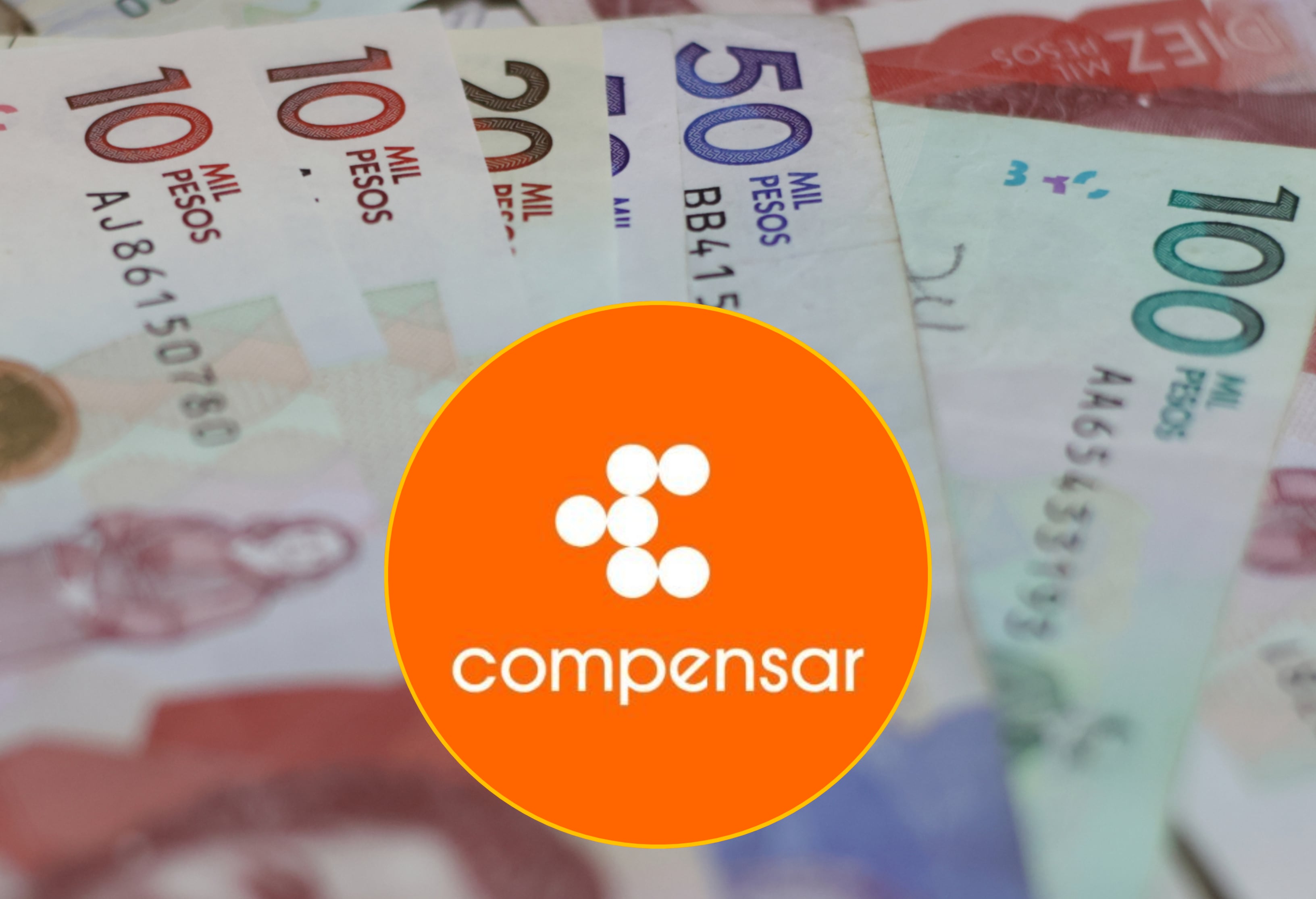 Imagen de referencia y logo de Compensar. Foto: Getty images / Compensar