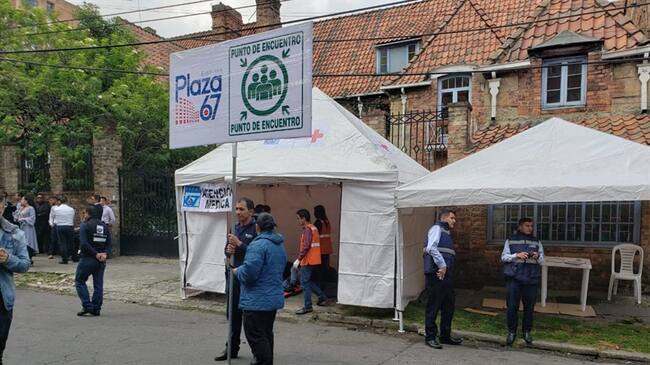 Simulacro de evacuación. Foto: Redacción W Radio