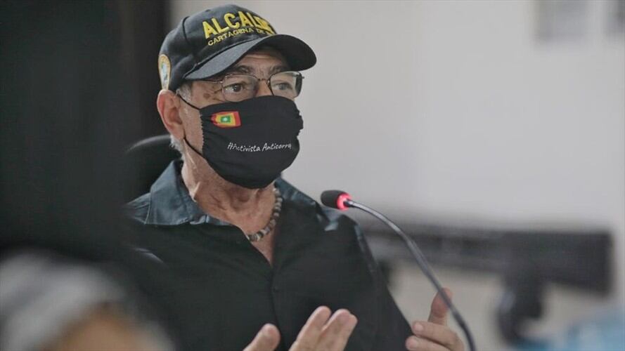 William Dau, alcalde de Cartagena. Foto:
