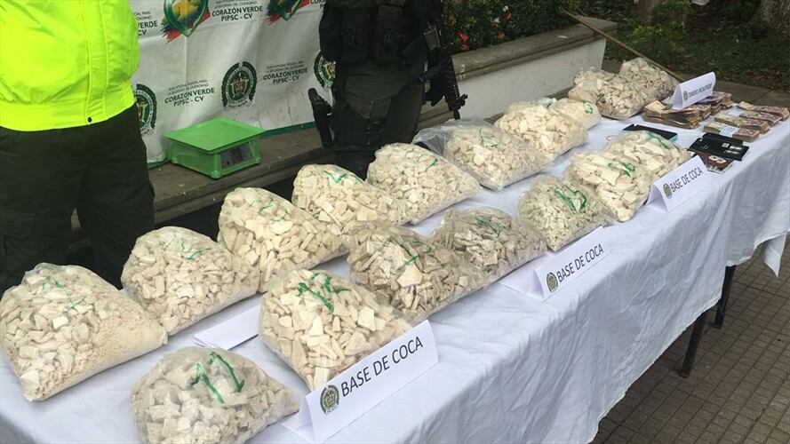 La estructura tenía una capacidad de producir 50 kilos de coca a la semana.. Foto: