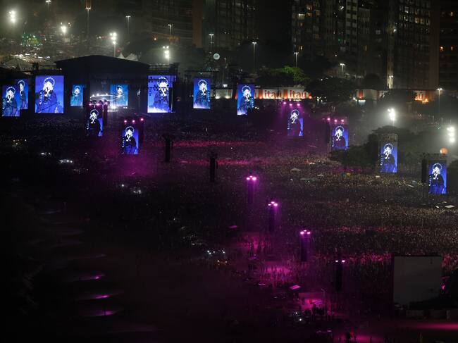 Concierto de Madonna en la playa de Copacabana en Río de Janeiro (Brasil). EFE/ Antonio Lacerda