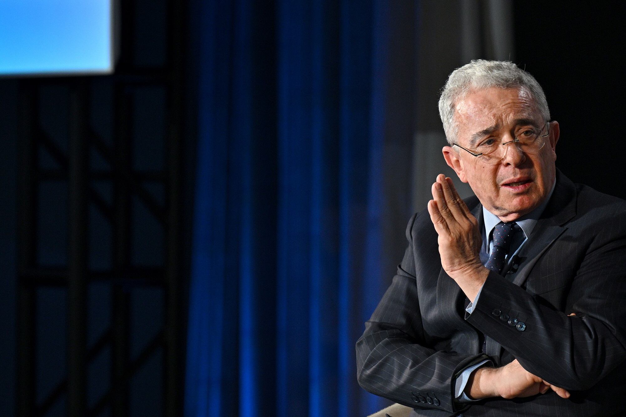 Álvaro Uribe Vélez. (Photo by Jon Cherry/Getty Images for Concordia )