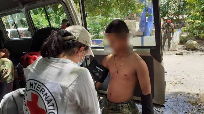 Liberación de soldados. Créditos: Colprensa