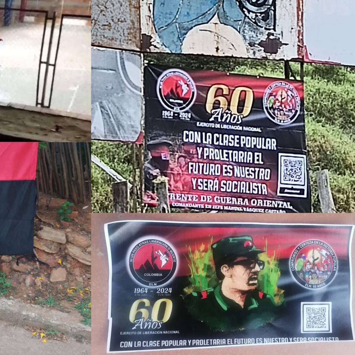 En seis municipios de Norte de Santander fueron instaladas banderas del ELN