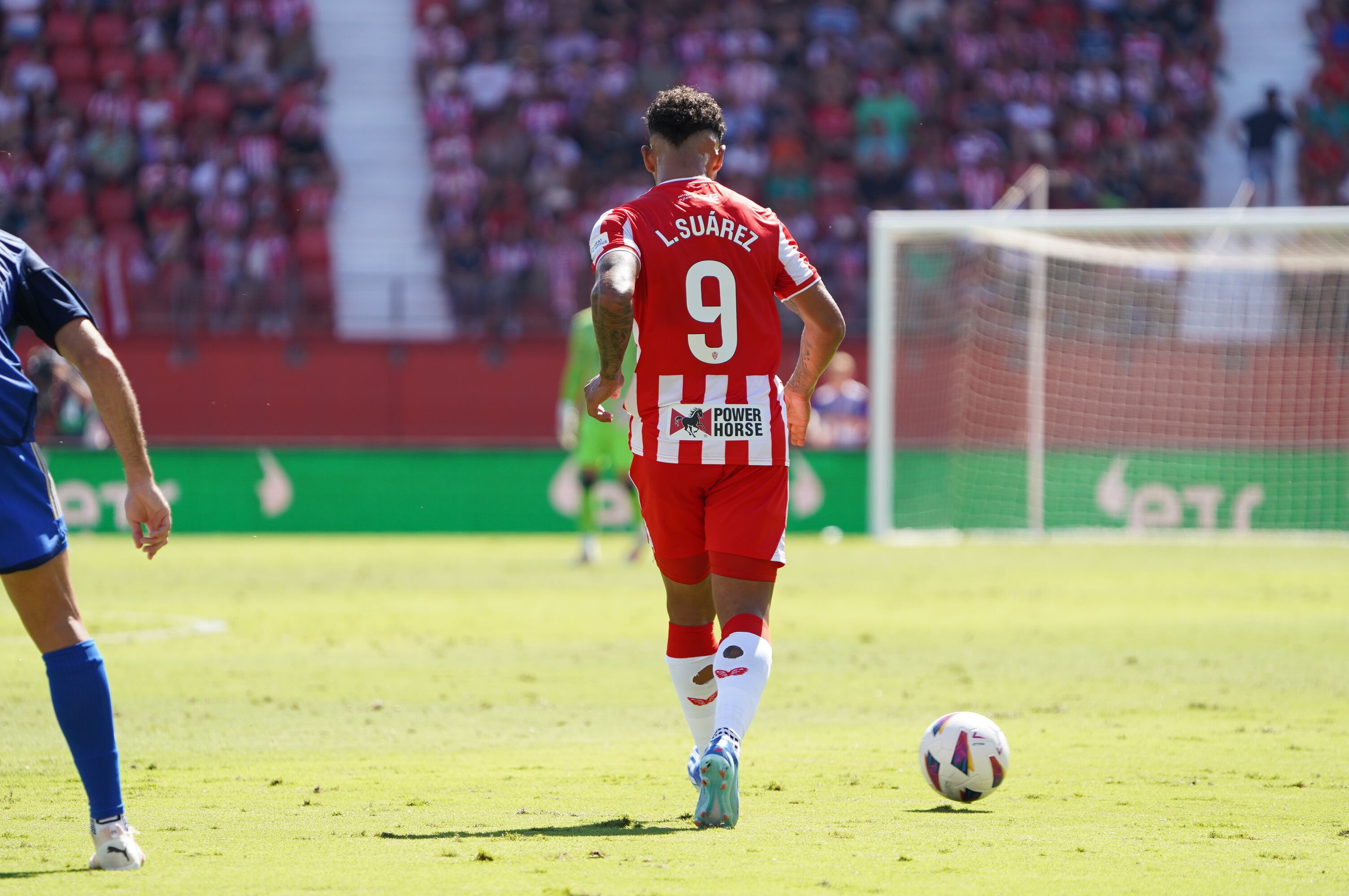 Luis Suárez con Almería. 1 de octubre de 2023. Foto: Twitter oficial Almería.