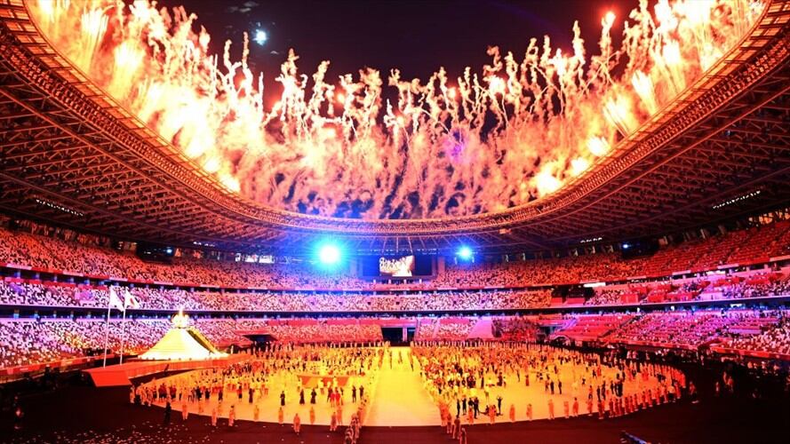 La ceremonia de inauguración se llevó a cabo en el Estadio Internacional de Tokio. Foto: Getty Images