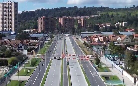 Habilitan tramo final de la extensión de la Avenida Boyacá en el norte de Bogotá. Foto: Twitter Carlos Fernando Galán.