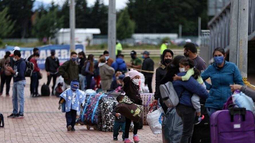 Migrantes venezolanos. Foto: Colprensa.