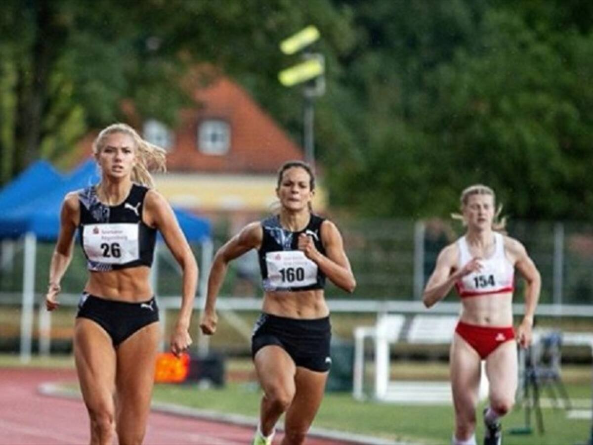 La atleta más linda del mundo superó al campeón del Dortmund en un entrenamiento