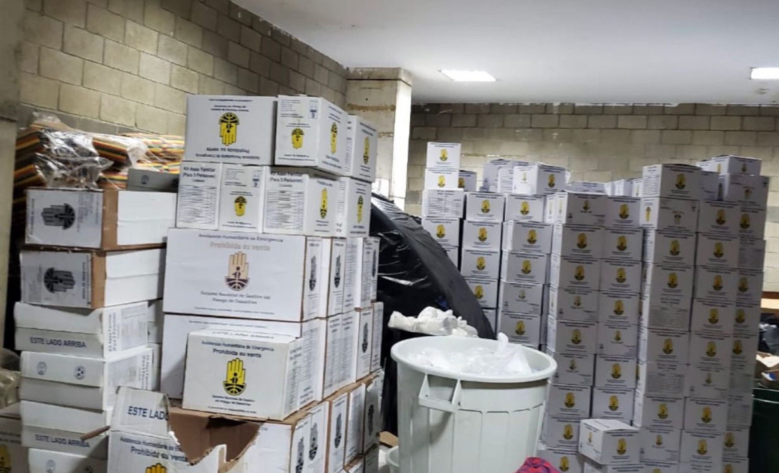 Polémica por ayudas humanitarias en estadio de Montería. Foto: cortesía.