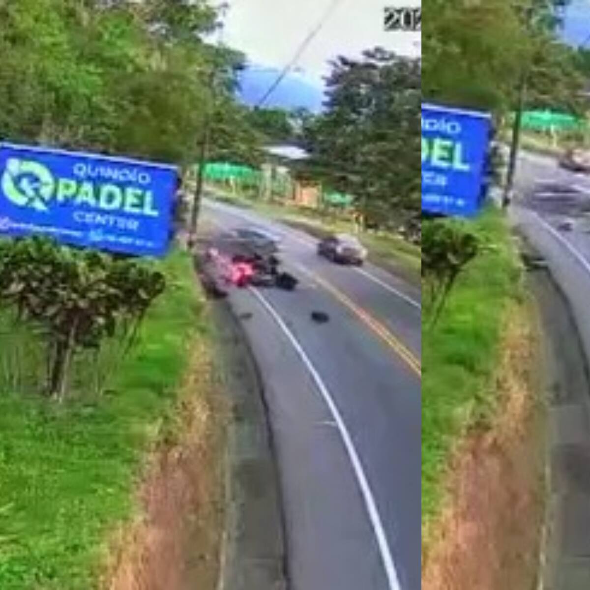 Accidente en Quindío: Denuncian que conductor del carro manejaba “con tragos”