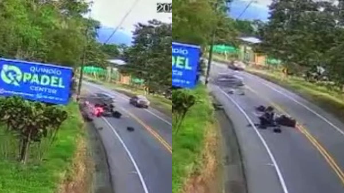 Accidente en Quindío: Denuncian que conductor del carro manejaba “con tragos”