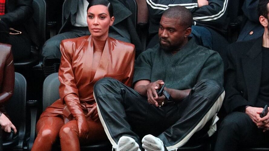 Kim Kardashian y Kanye West. Foto: Getty Images