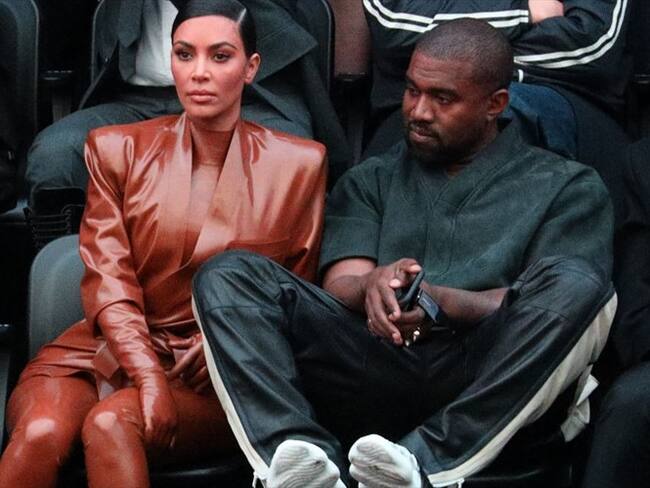 Kim Kardashian y Kanye West. Foto: Getty Images
