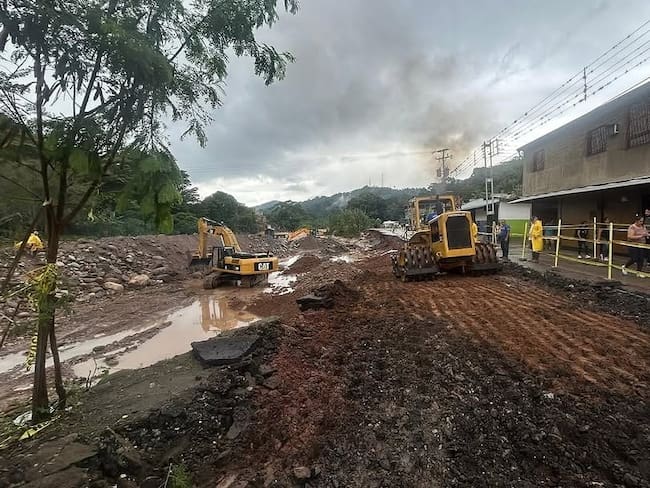Lluvias han afectado las vías que comunican a Colombia con Venezuela, en el estado Táchira. / Foto: Cortesía prensa Gobernación del Estado Táchira