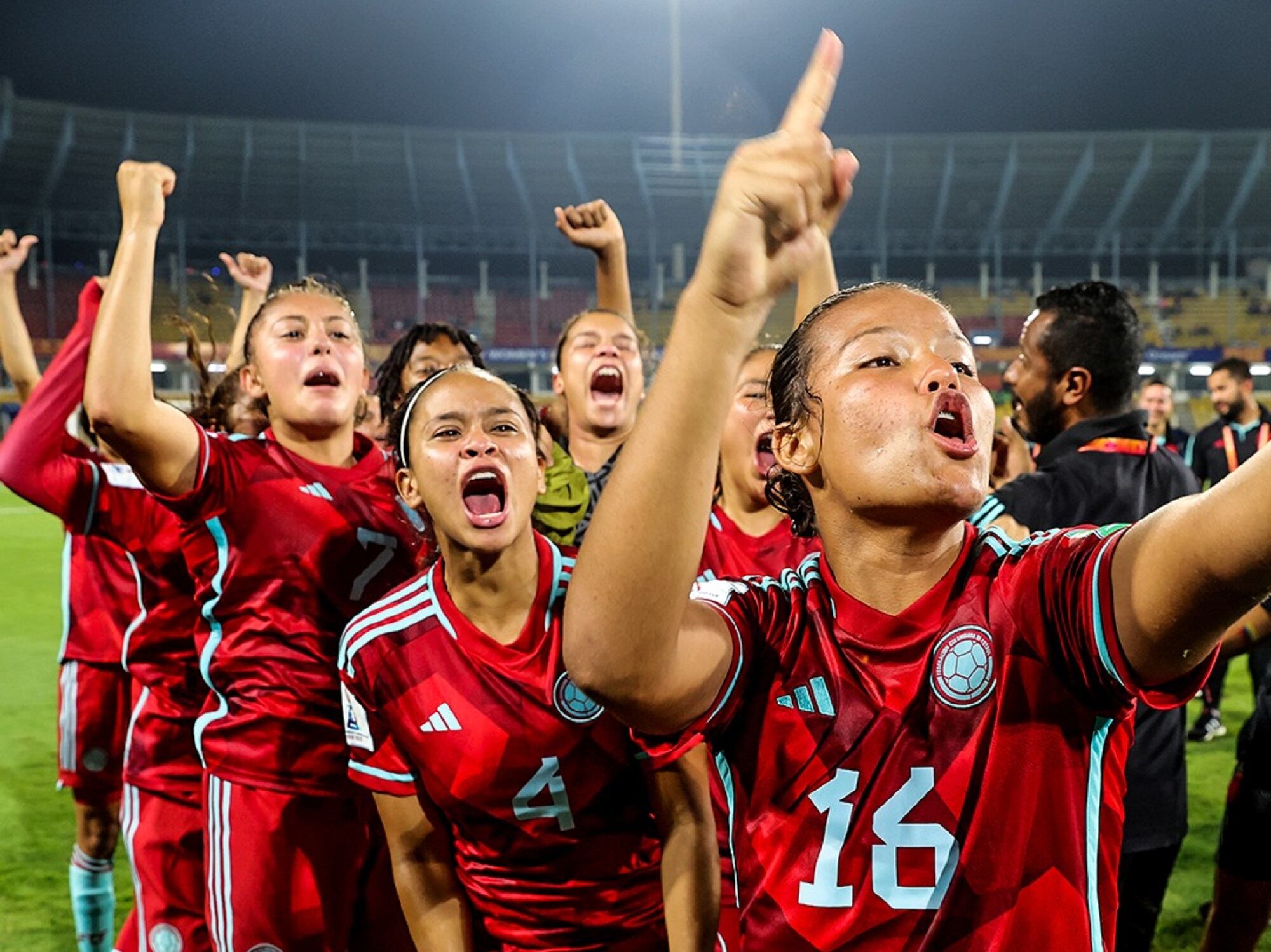 Jugadoras de la Selección Colombia Sub-17. Foto: Federación Colombiana de Fútbol.
