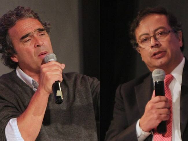 Sergio Fajardo, exgobernador de Antioquia, y senador de la República Gustavo Petro. Foto: Colprensa - Presidencia de la república de Colombia / Colprensa - Álvaro Tavera
