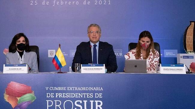 El presidente Iván Duque le hizo un llamado a la Organización Panamericana de la Salud para que especifique cómo será la distribución de las vacunas del mecanismo COVAX. Foto: Presidencia de la República