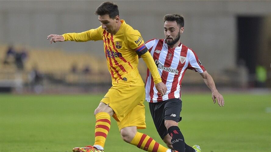Lionel Messi y el Barcelona, campeones de la Copa del Rey 2021. Foto: CRISTINA QUICLER/AFP via Getty Images