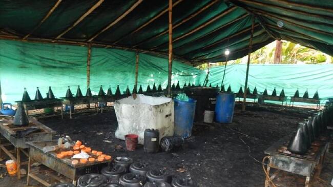 Seis laboratorios fueron desmantelados en la zona del Catataumbo. Foto: Cortesía
