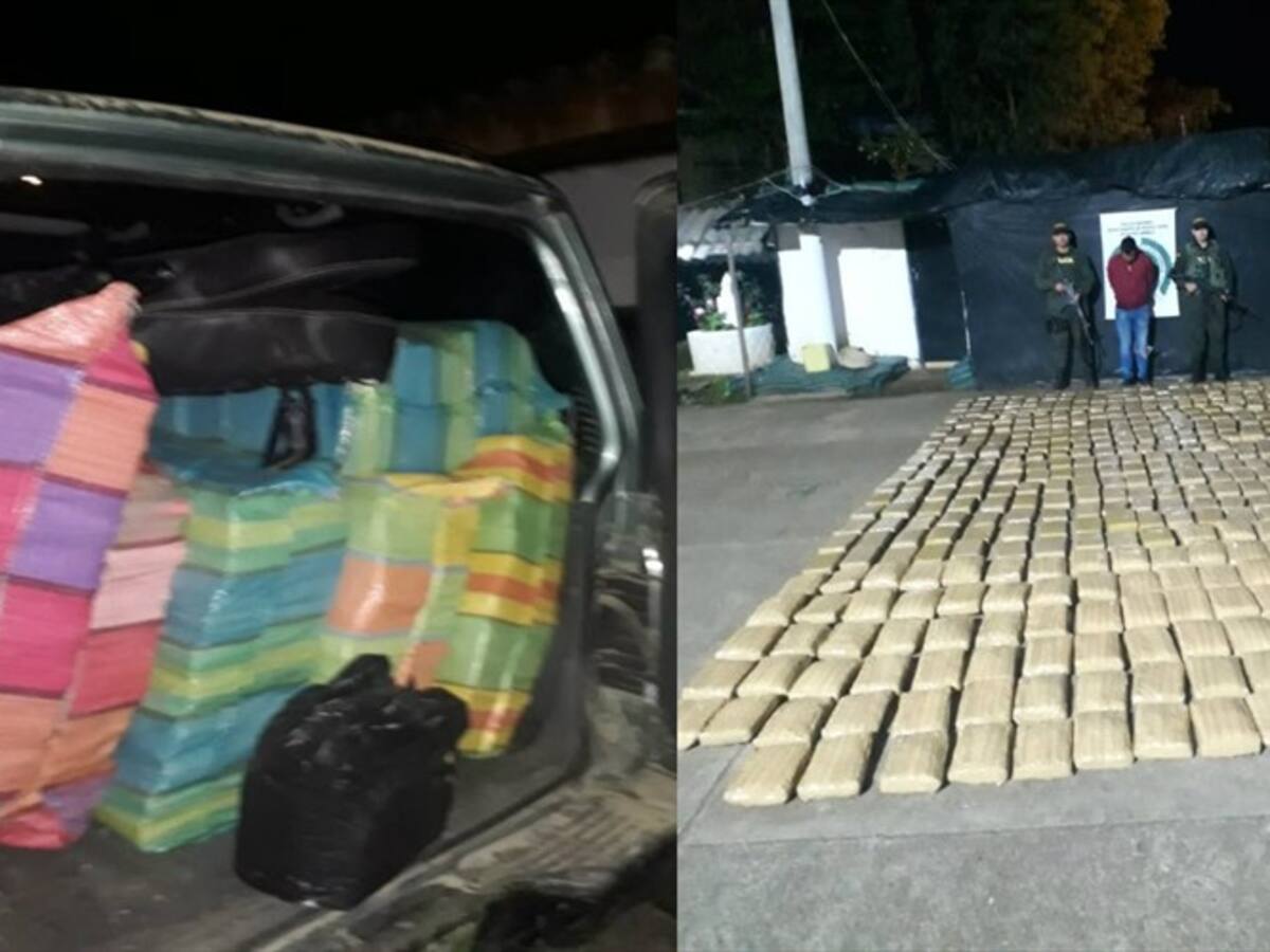 Policía incautó 450 kilogramos de marihuana en el norte del Cauca