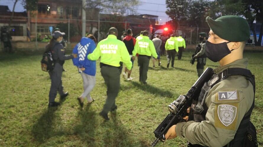 Estas estructuras delincuenciales obtenían ganancias cercanas a los $800 mil millones por los hurtos. Foto: Policía Nacional