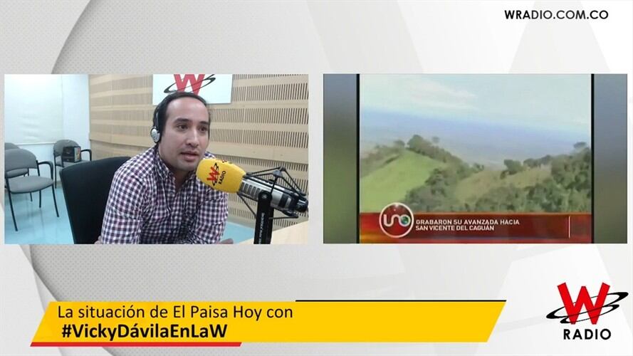 Juan Sebastián Lozada, ex secuestrado de las Farc. Foto: La WCon Vicky Dávila