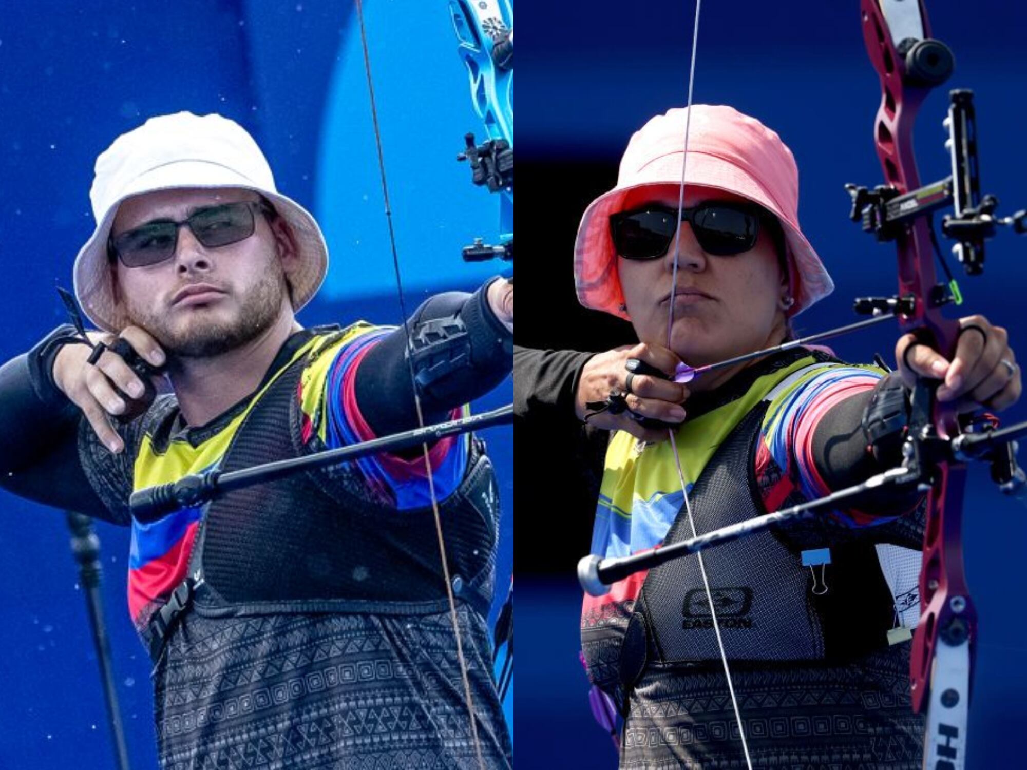 Santiago Arcila y Ana María Rendón. Fotos: MinDeporte y Getty Images.