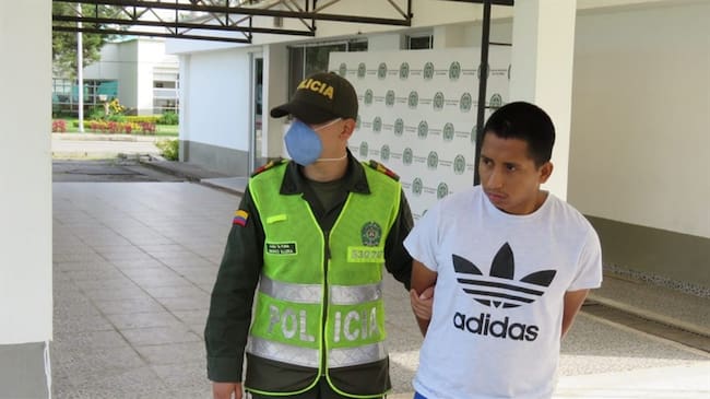 Alias 'El Indio' fue enviado a la cárcel San Isidro de Popayán . Foto: Policía Nacional