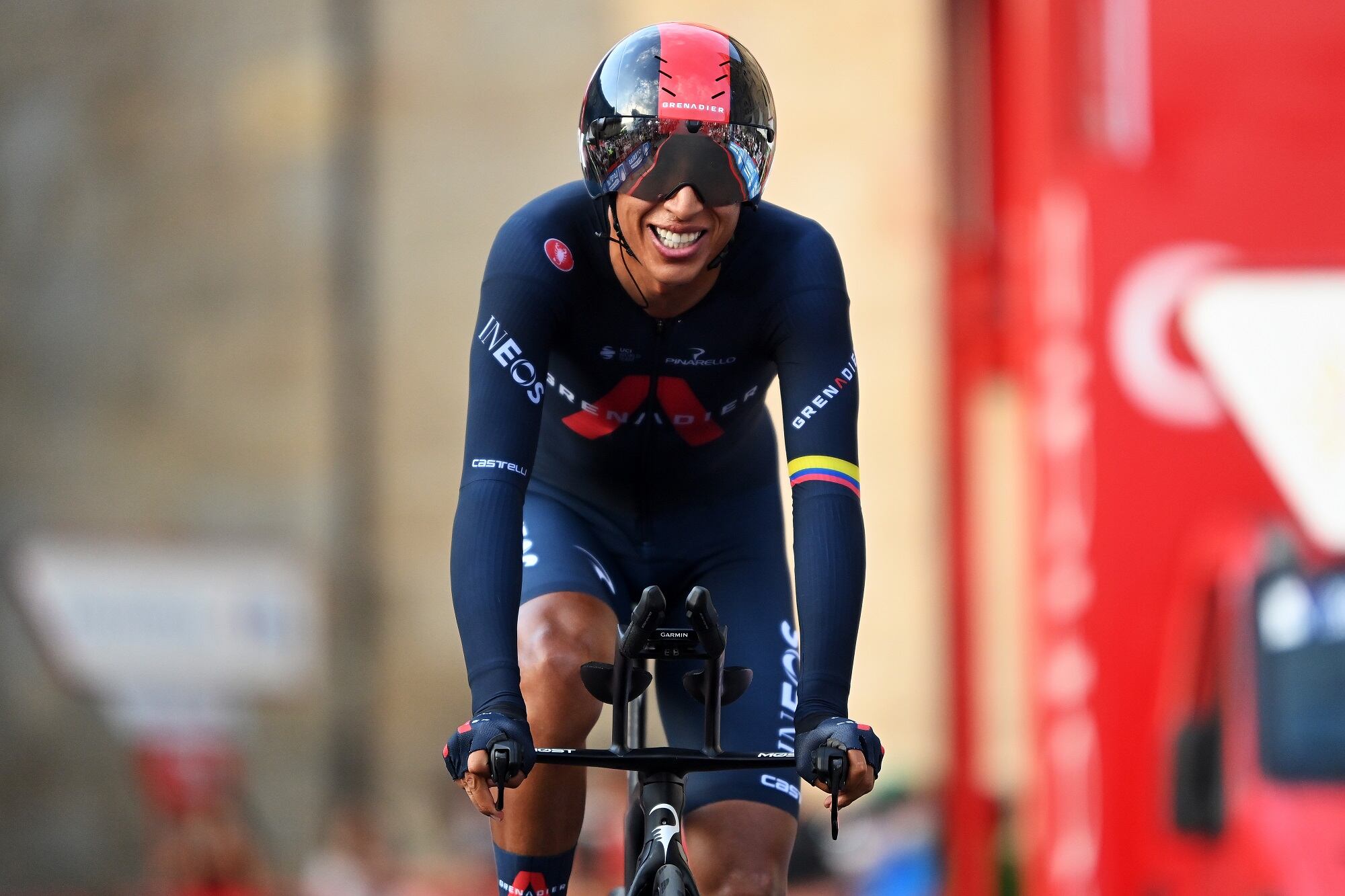 Ciclista colombiano Egan Bernal en la Vuelta a España 2021