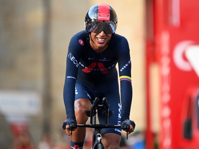 Ciclista colombiano Egan Bernal en la Vuelta a España 2021