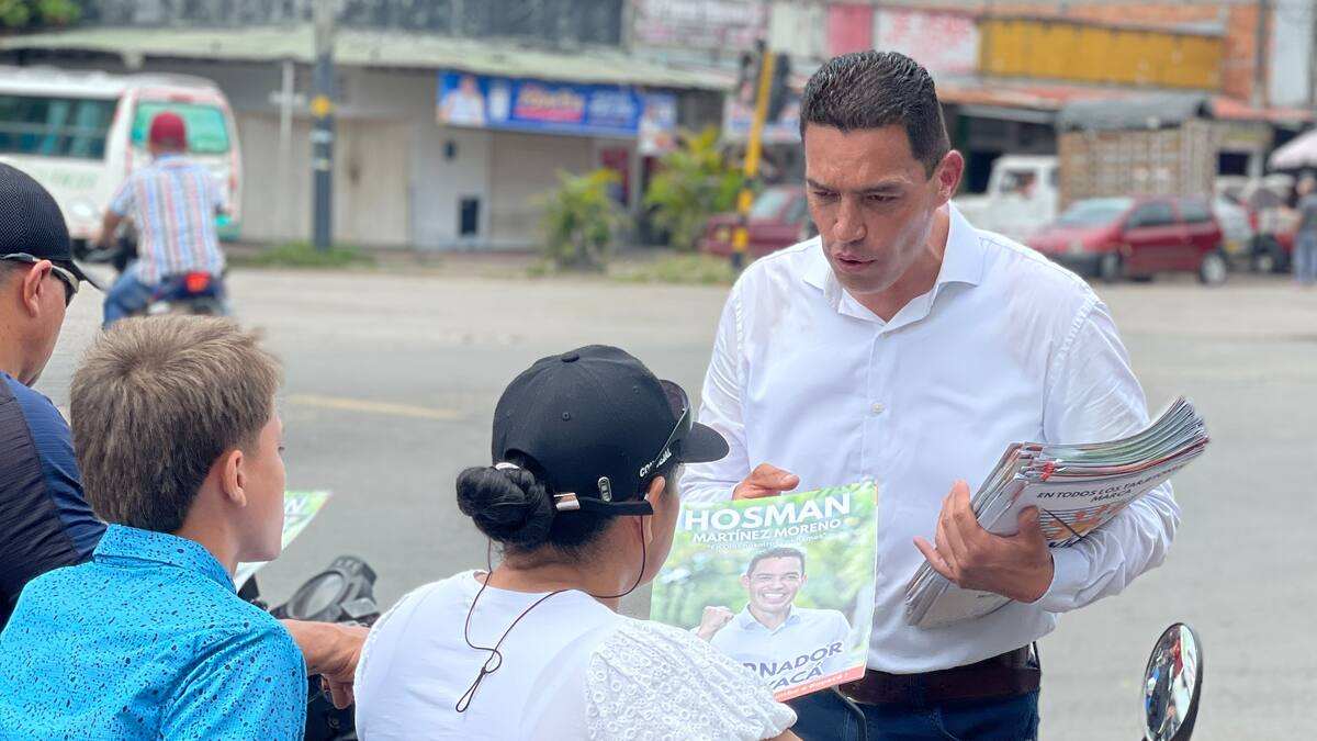 Hosman Martínez, candidato a la Gobernación, busca devolverle el “ritmo” al departamento