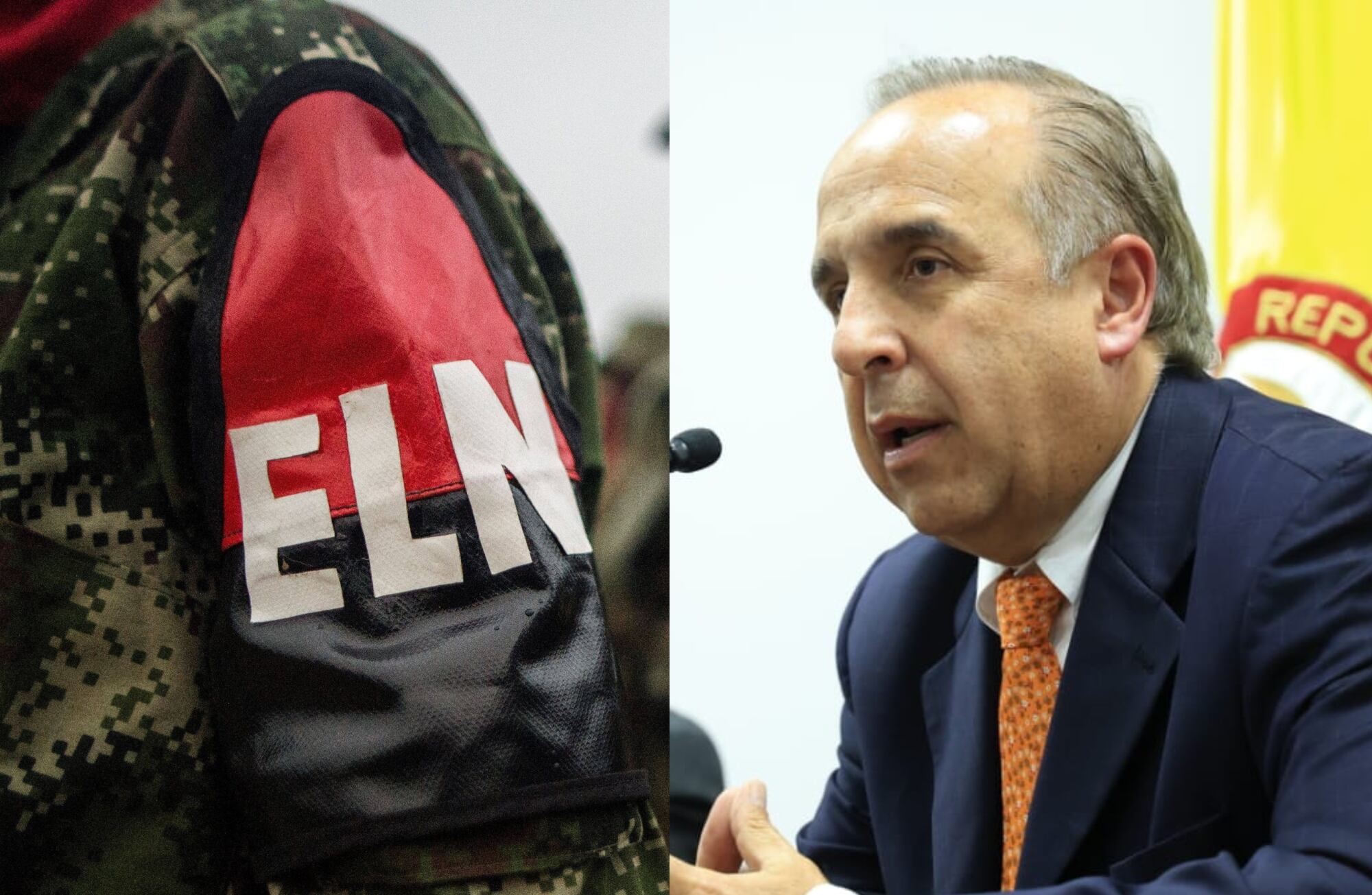 ELN y Guillermo Reyes, ministro de Transporte | Crédito: Colprensa