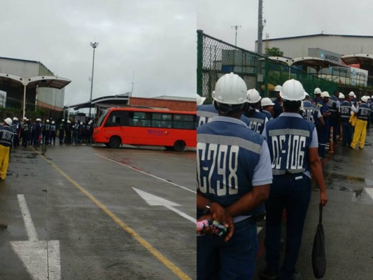 En cese de actividades más de 500 trabajadores portuarios de TcBuen