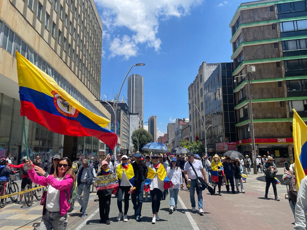 Movilizaciones de la opisición en contra del Gobierno Nacional. 6 de marzo de 2023. Foto: W Radio.