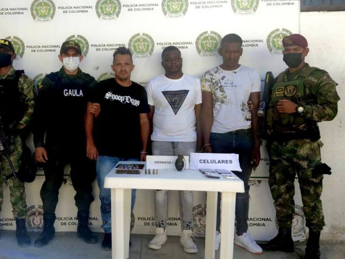 Capturados tres presuntos integrantes del Clan del Golfo