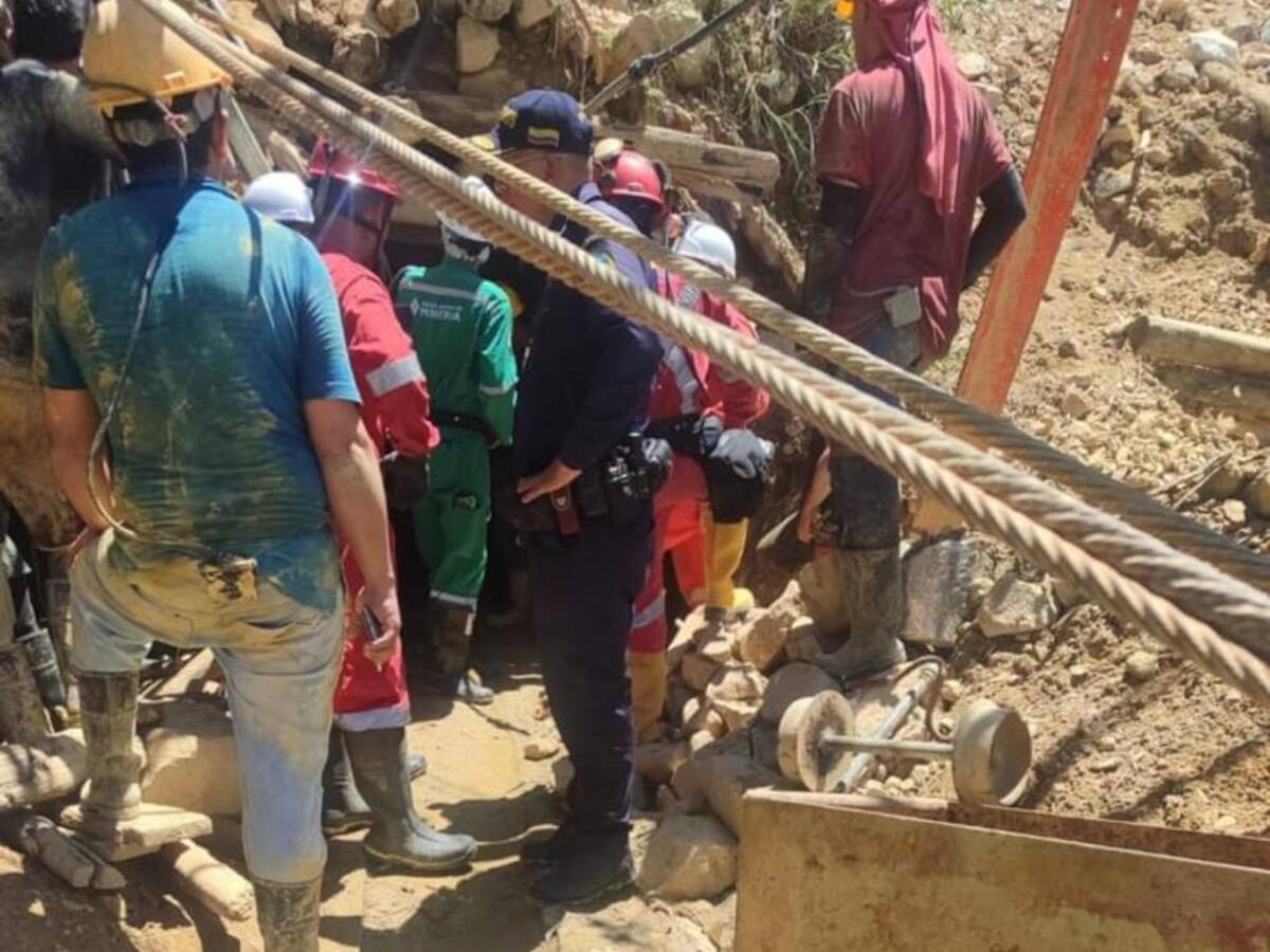 Dos hombres murieron al inhalar gases dentro de una mina en Marmato, Caldas