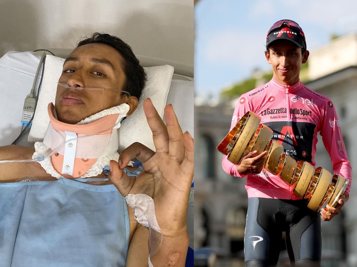 “Me he hecho todas las operaciones, menos la de la nariz”: Con buen humor, Egan Bernal se recupera