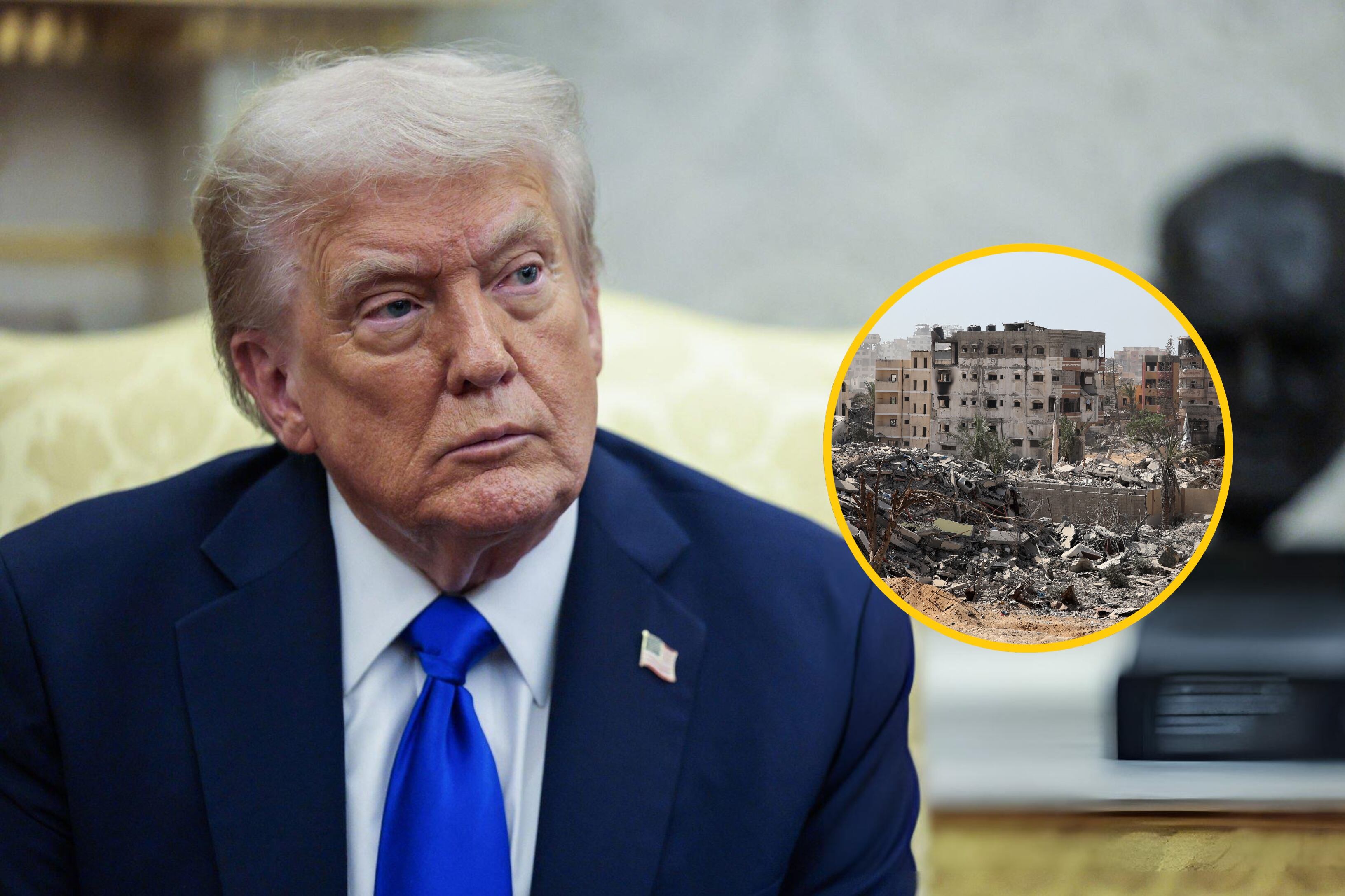 Donald Trump / Gaza (Getty Images)
