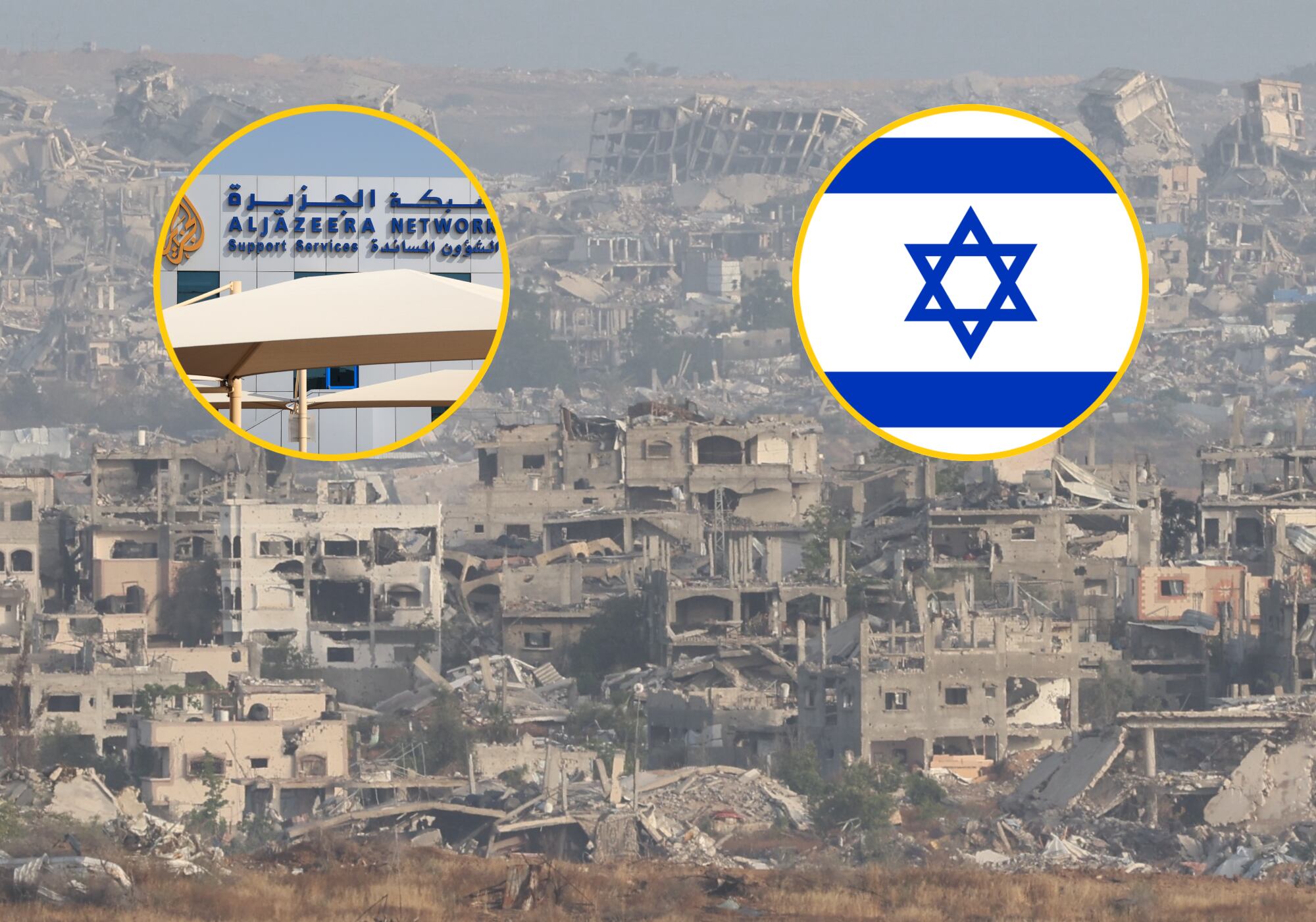 Al Jazeera condenó asesinato “selectivo” de Israel contra su equipo de periodistas en Gaza. Foto: EFE/ Getty Images,