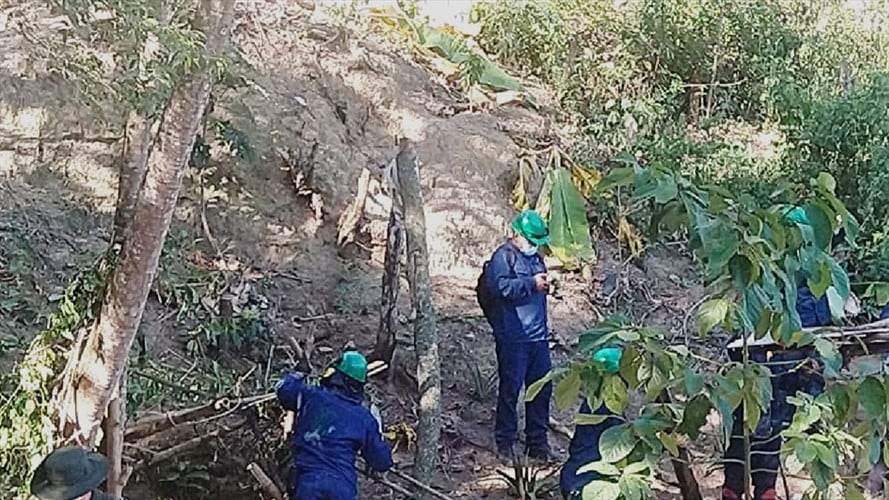 Minería Ilegal . Foto:CDMB